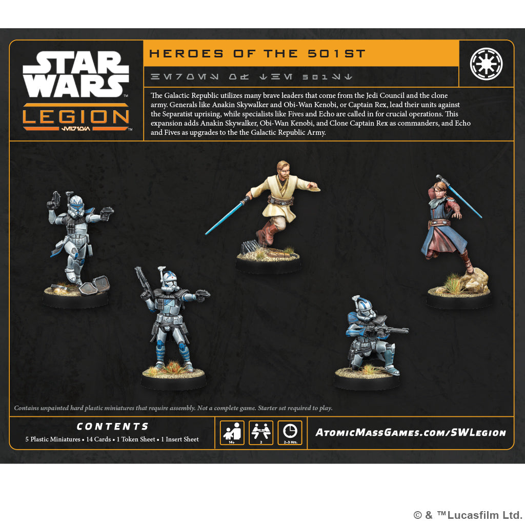 SW Legion Heroes of the Clone Army
