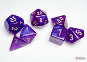 BorealisÃ‚Â® Polyhedral Royal Purple/gold LuminaryÃ¢â€žÂ¢ 7-Die Set