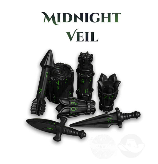 PolyHero Ranger 8 Dice Set Midnight Veil