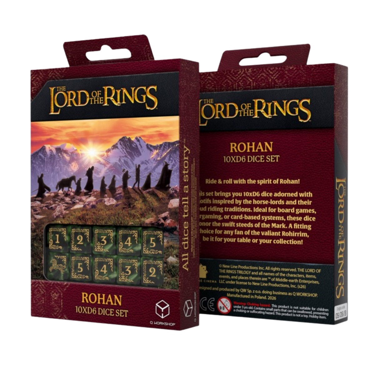 The Lord of the Rings Rohan 10-D6 Dice Set