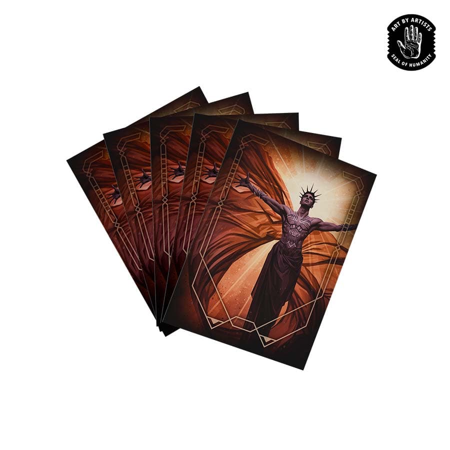 Orange Nebula Curator Sleeves (100) Conduit