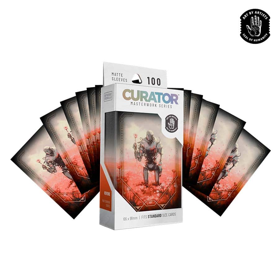 Orange Nebula Curator Sleeves (100) Reverie