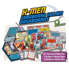 Marvel United X-Men Cardboard Villain Dashboards