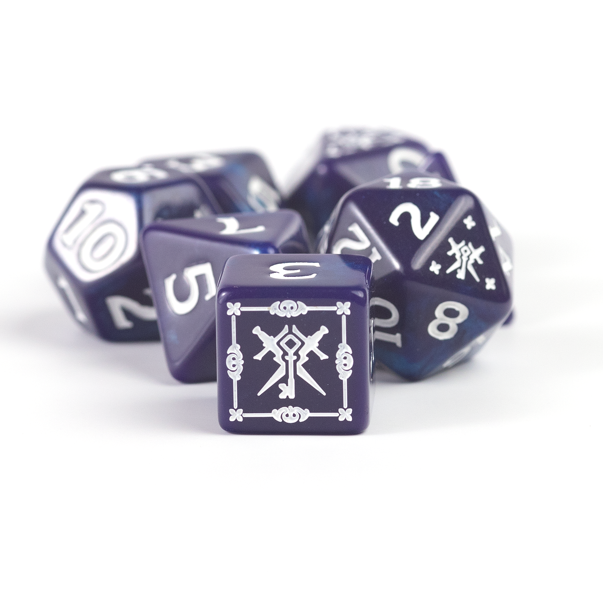 D&D Adventure Dice Rogue Purple