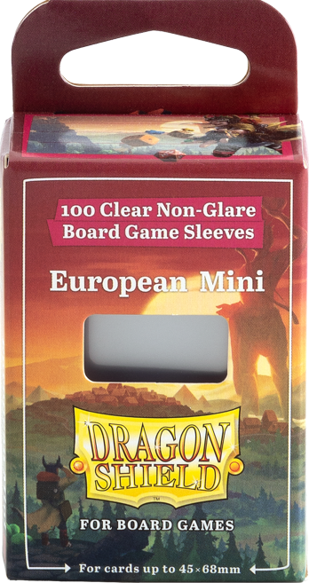 Dragon Shields: (100) European Mini Board Game Sleeves (45mm x 68mm)