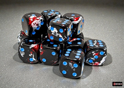 Brush 16mm d6 Dark Side/Blue Dice BlockÃ¢â€žÂ¢ (12 dice)