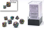 FestiveÃ‚Â® Mini-hedralÃ‚Â® Mosaic/yellow 7-Die set
