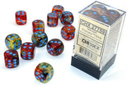 NebulaÃ‚Â® 16mm d6 PrimaryÃ¢â€žÂ¢/blue LuminaryÃ¢â€žÂ¢ Dice BlockÃ¢â€žÂ¢ (12 dice)