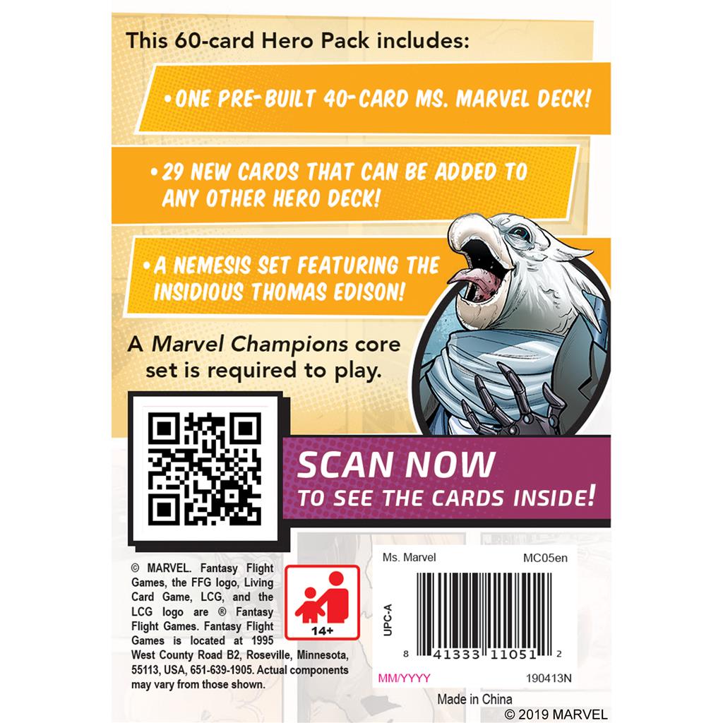 Marvel Champions The Card Game Ms. Marvel Hero Pack