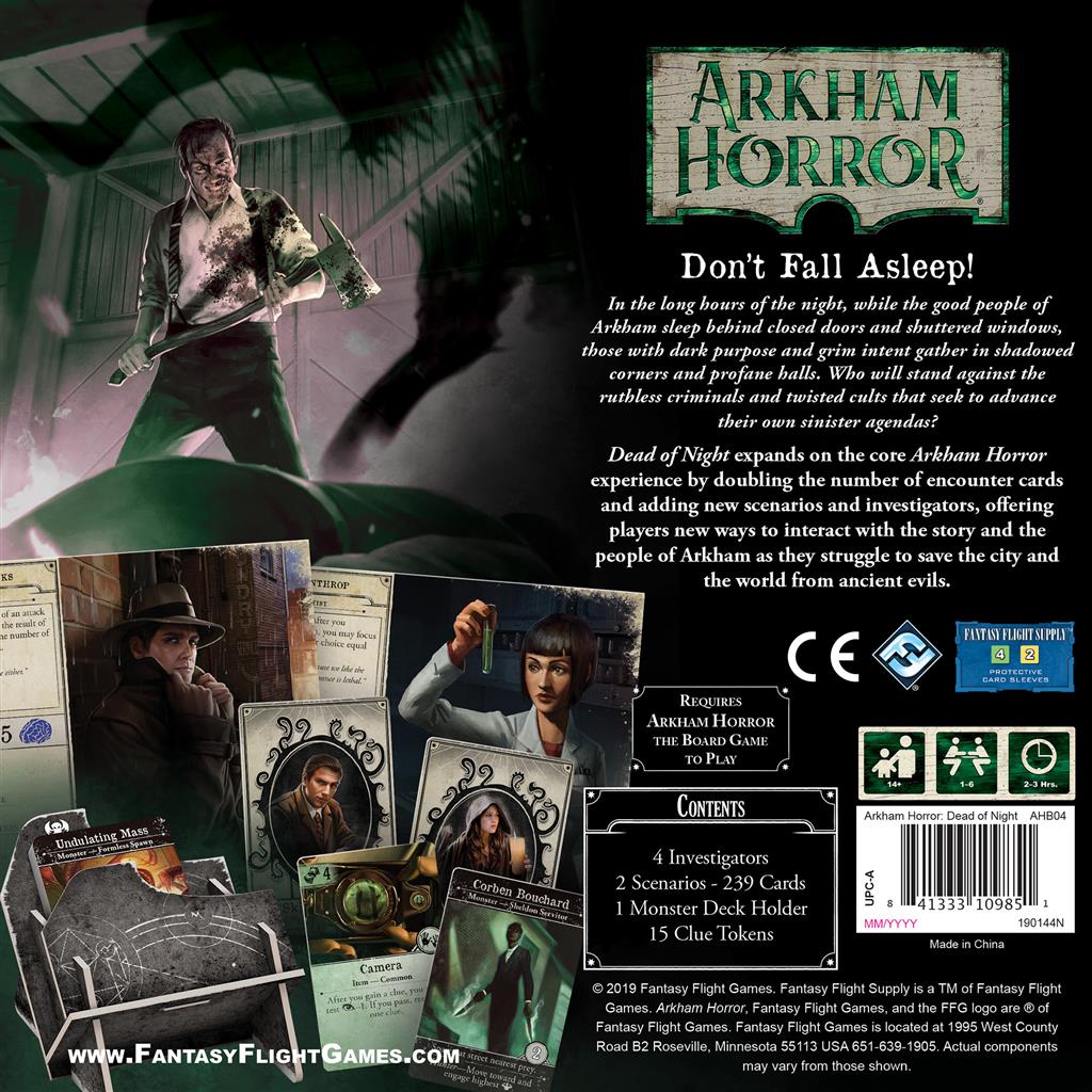 Arkham Horror The Dead of Night