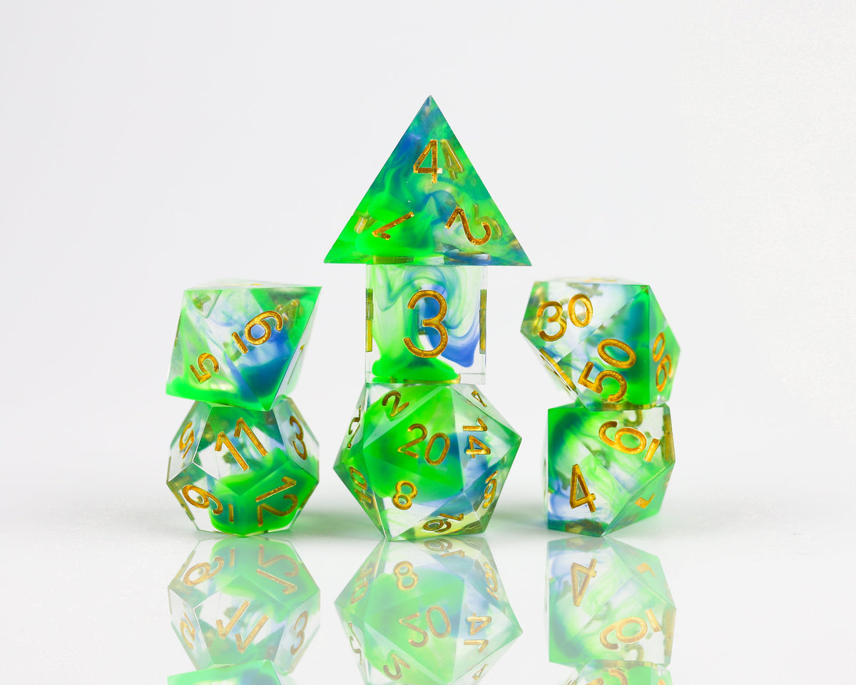 D6 Dice Set (7) Sharp Cyprus