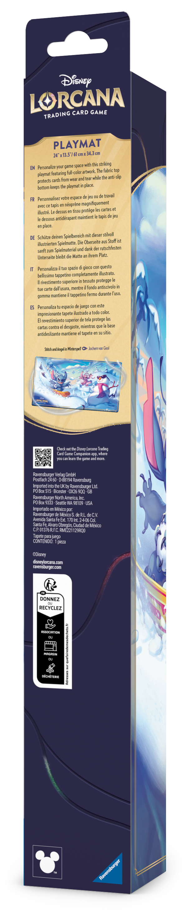 Disney Lorcana TCG S14 Hyperia City Playmat - Snowboarding Snitch