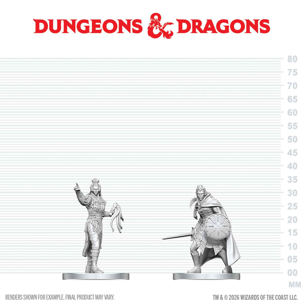 DNDNMUM W29 Drow Elite Warrior & Drow Priestess of Lolth