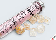 Lab Dice 10 Polyhedral 7-Die Set Borealis Champagne/White