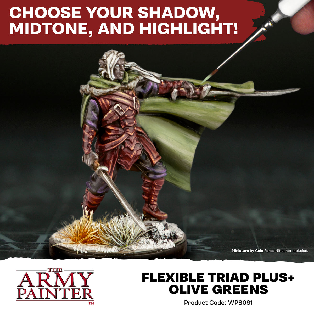 Warpaints: Fanatic Flexible Triad Plus+ Olive Greens