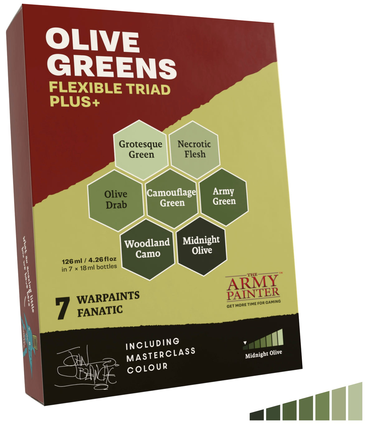 Warpaints: Fanatic Flexible Triad Plus+ Olive Greens