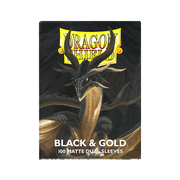 Dragon Shield Sleeves Dual Matte Black and Gold 100ct