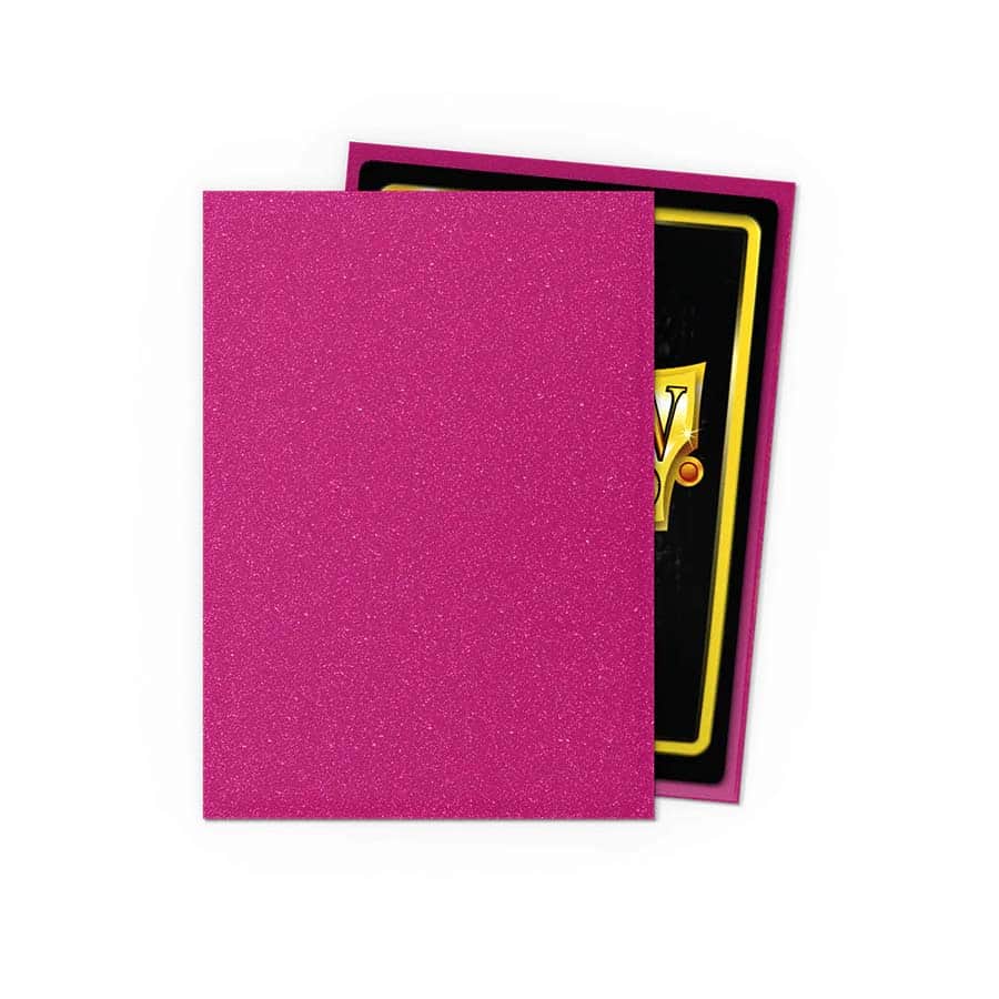 Dragon Shield Sleeves Matte Sparkles Pink Sapphire 100ct