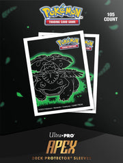 Pokemon Neon Kanto 105ct Apex Deck Protector Sleeves Venusaur