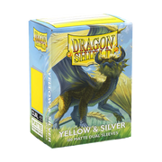 Dragon Shield Sleeves Dual Matte Yellow Silver (100)