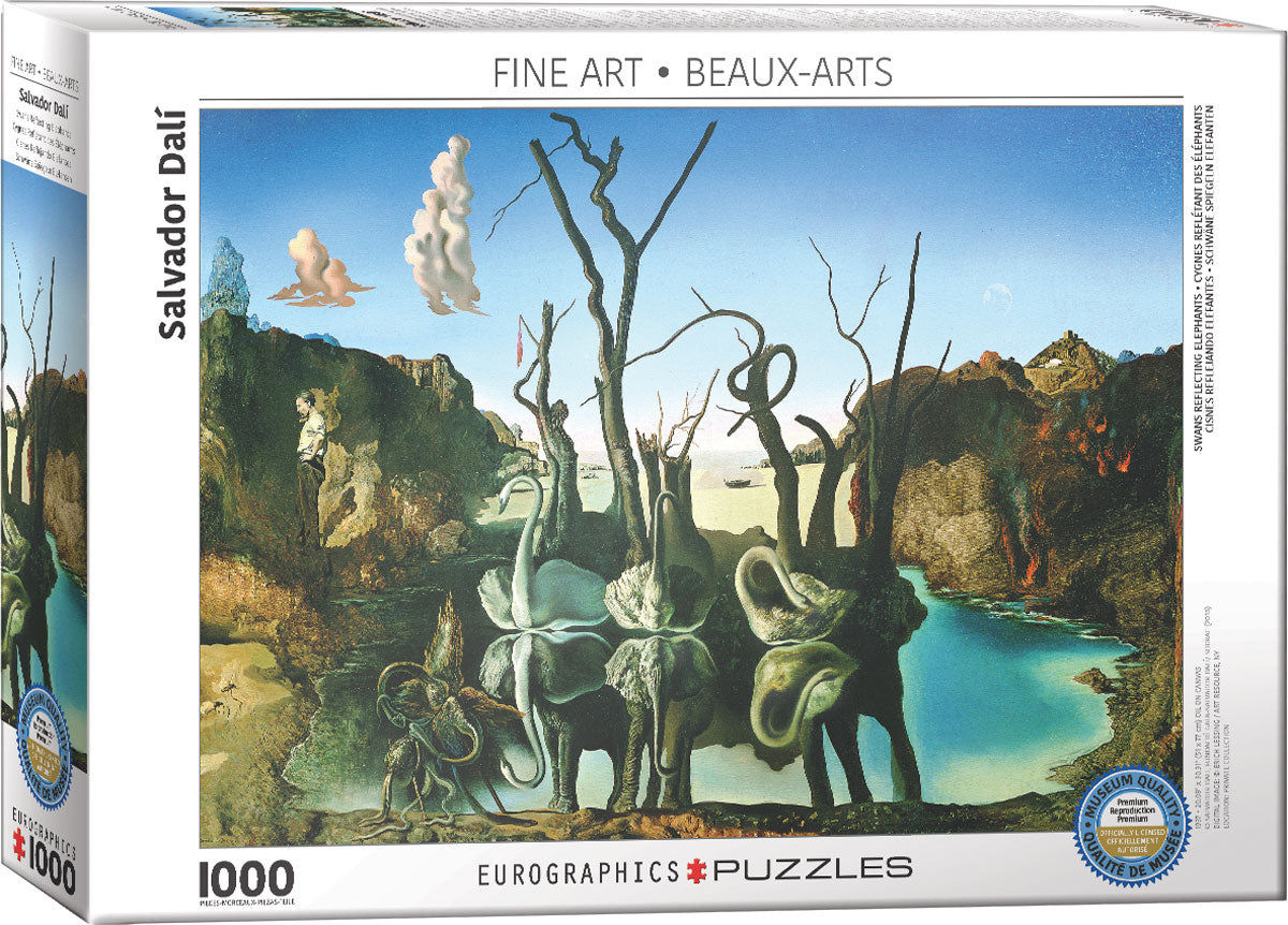 Swans Reflecting Elephants 1000pc