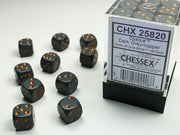 Opaque 12mm d6 Dark Grey/copper Dice BlockÃ¢â€žÂ¢ (36 dice)