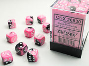 GeminiÃ‚Â® 12mm d6 Black-White/pink Dice BlockÃ¢â€žÂ¢ (36 dice)