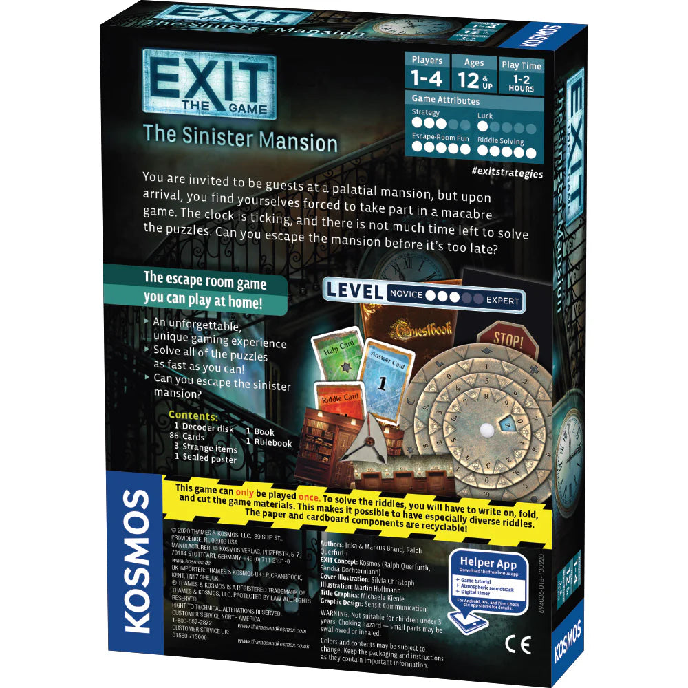 EXIT The Sinister Mansion