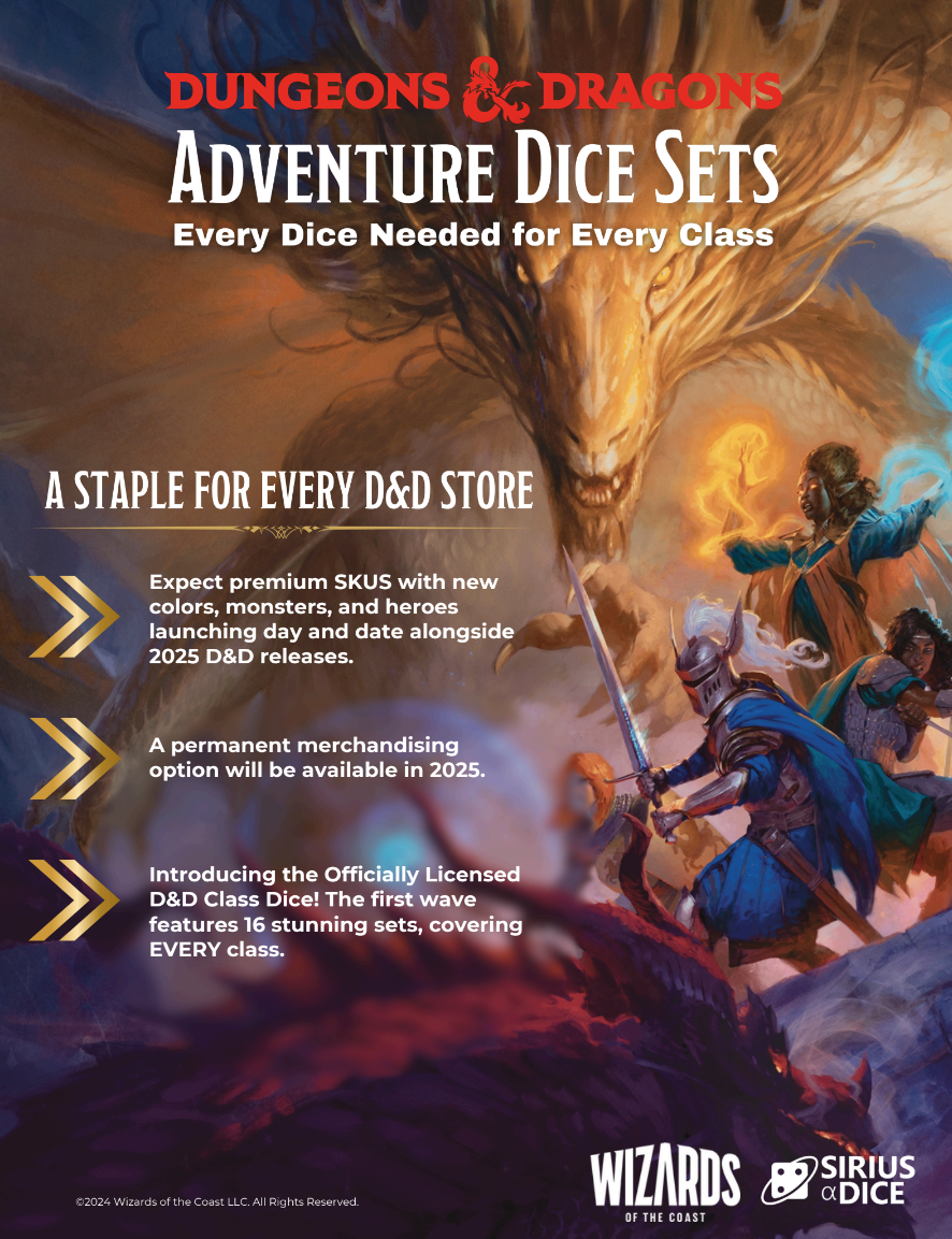 D&D Adventure Dice Rogue Purple (NEW)