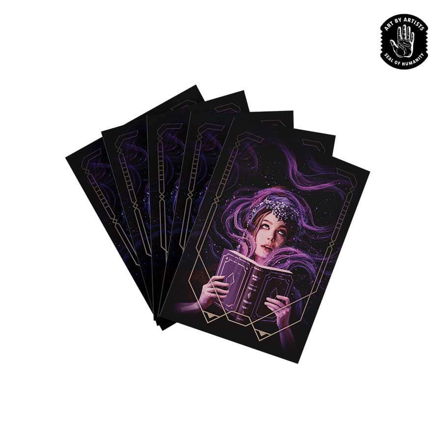 Orange Nebula Curator Sleeves (100) Revelation