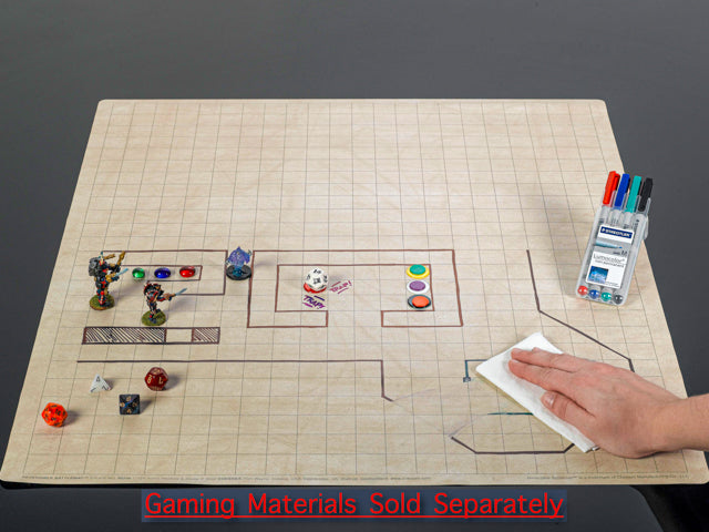 Reversible Battlemat 1" Squares & 1" Hexes (23½" x 26")