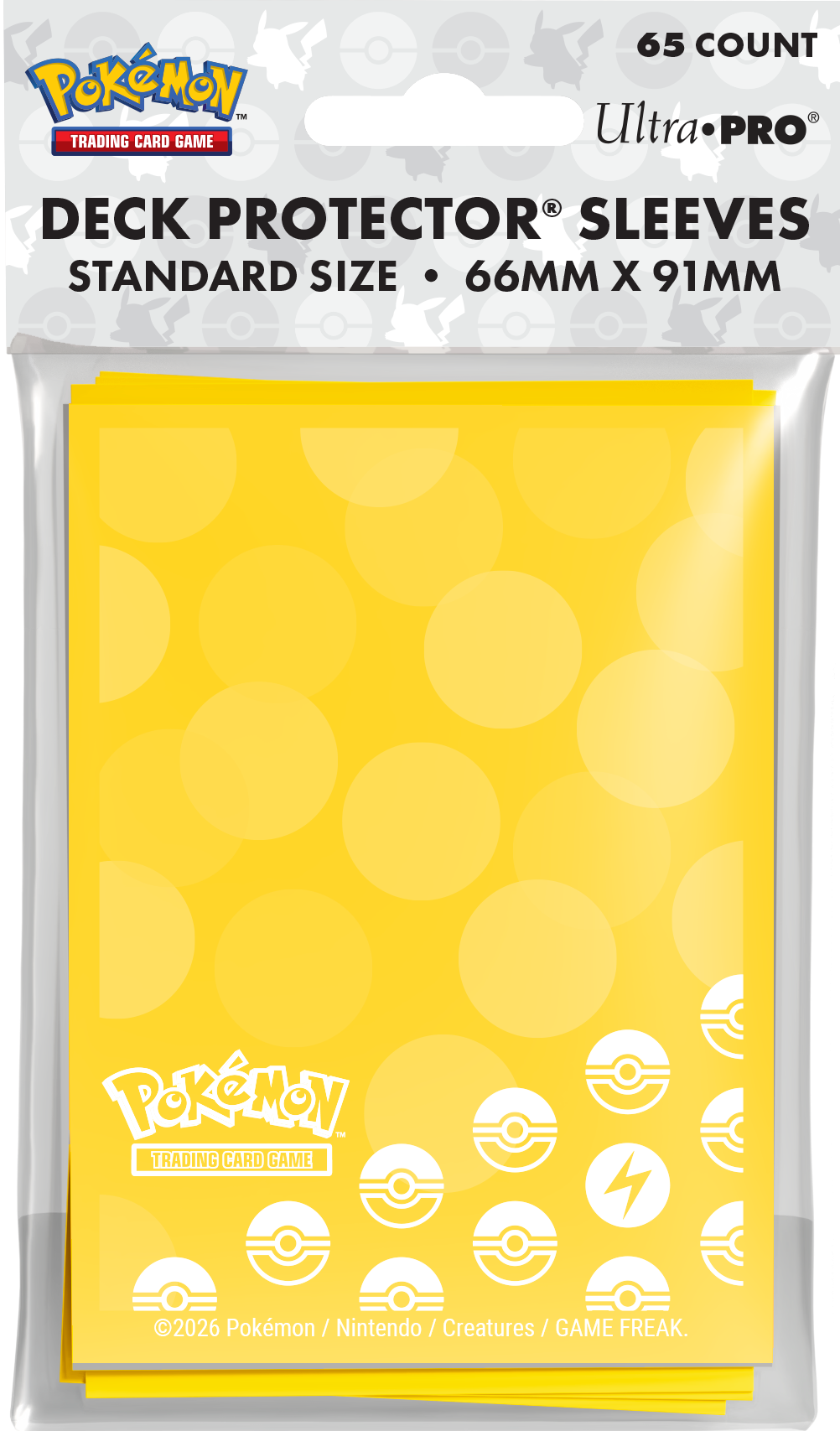 Pokemon Energy Card Sleeves 65ct Lightning