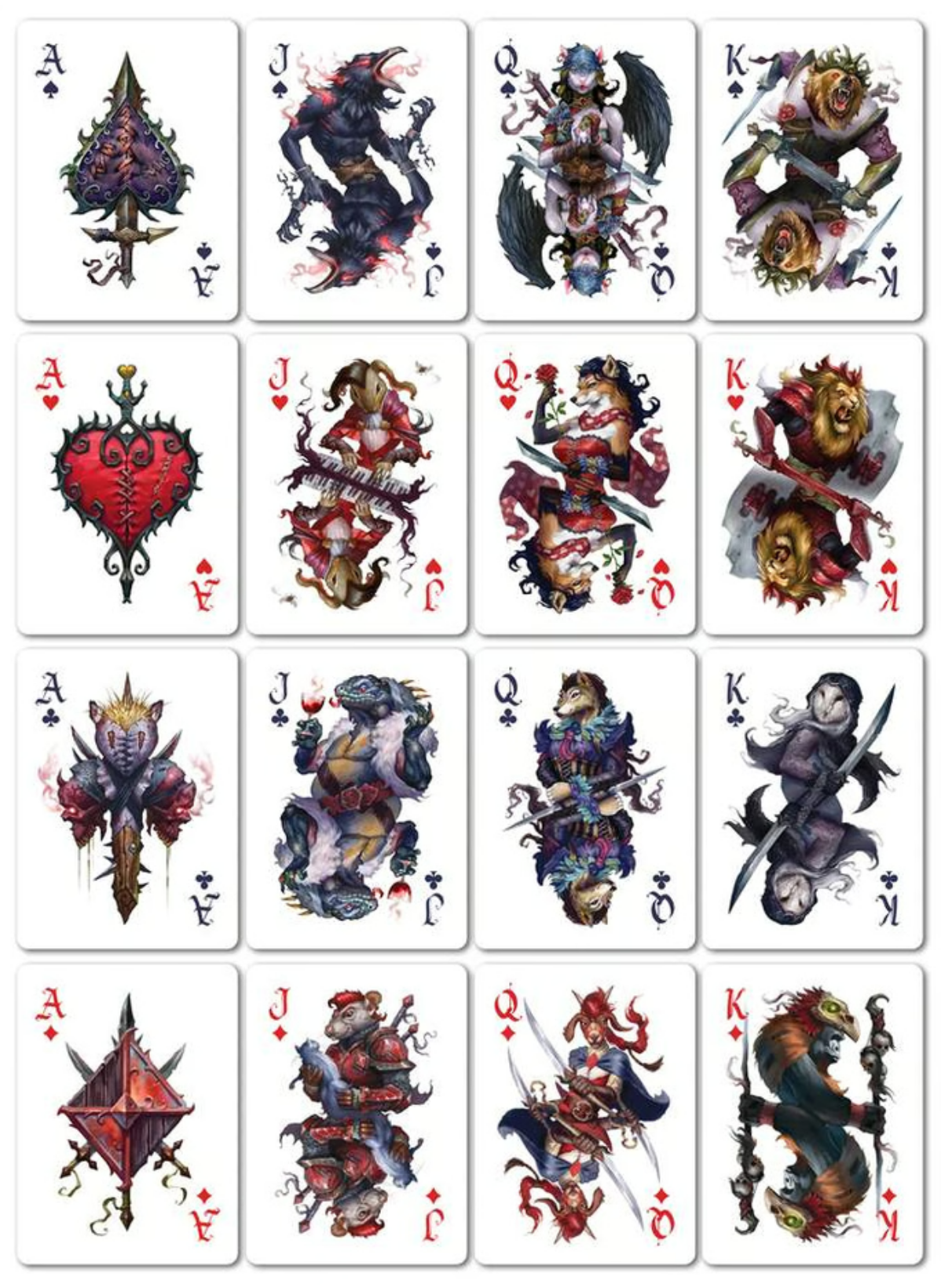 Therian Playing Cards: Metal Deck