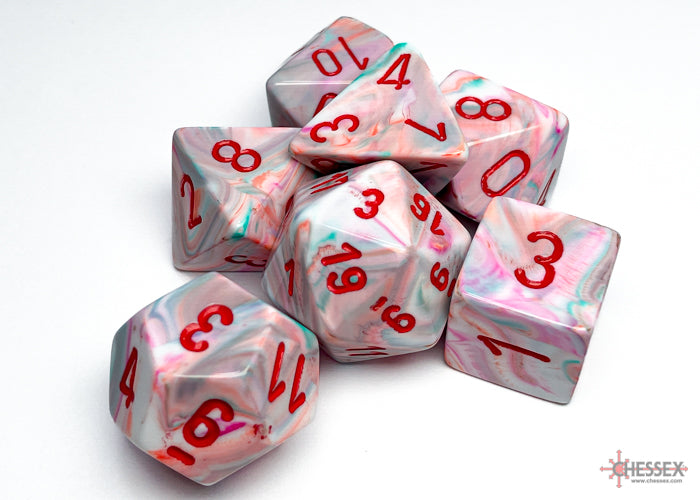 FestiveÃ‚Â® Polyhedral Pop ArtÃ¢â€žÂ¢/red 7-Die set