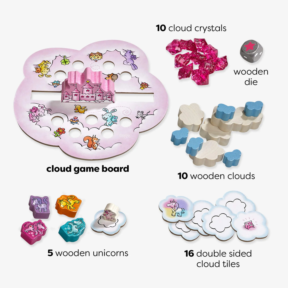 Unicorn Glitterluck - Cloud Stacking (Pink)