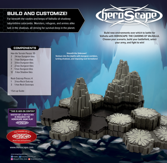 Heroscape The Caverns of Valhalla Terrain Expansion