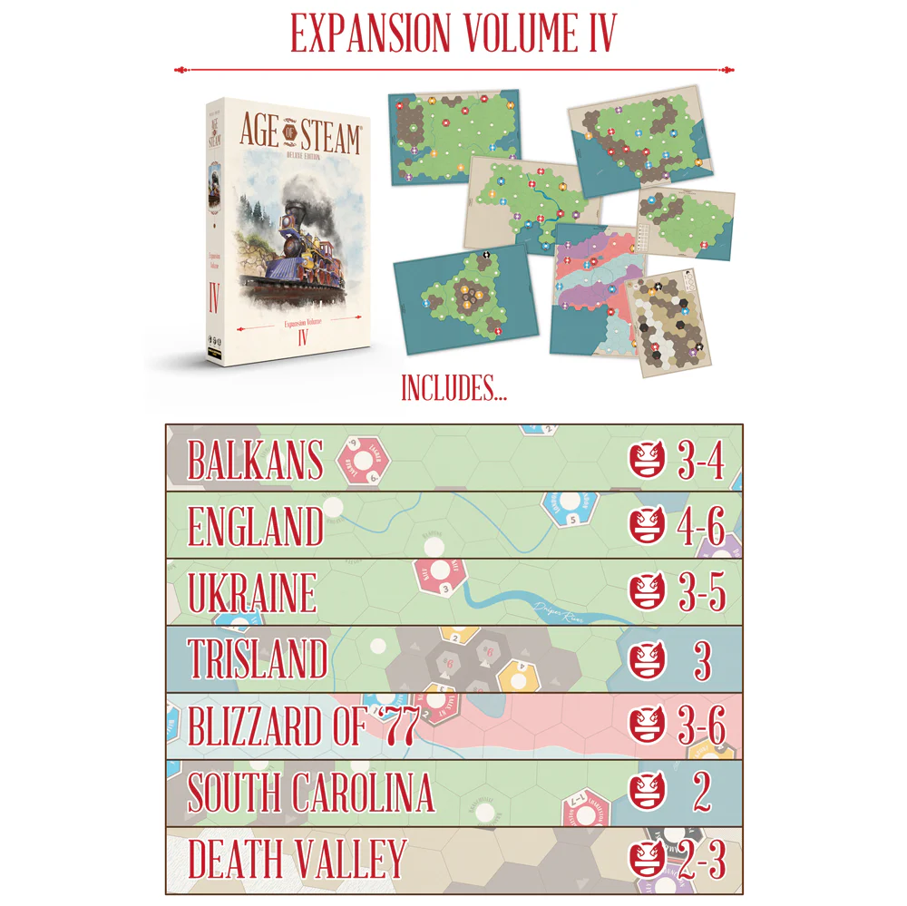 Age of Steam: Deluxe Expansion Volume IV