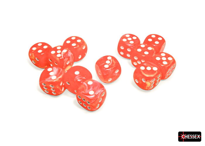 FestiveÃ‚Â® 16mm d6 Dahlia/white LuminaryÃ¢â€žÂ¢ Dice BlockÃ¢â€žÂ¢ (12 dice)