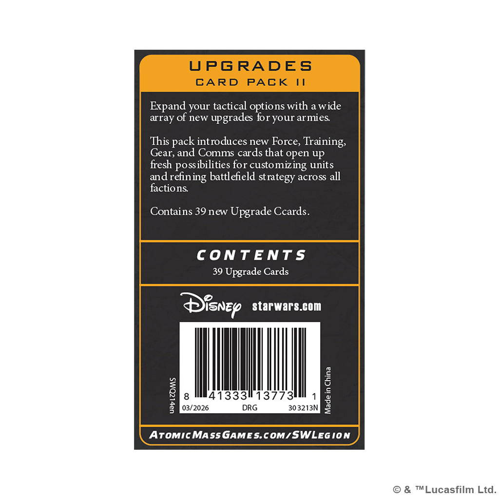 Star Wars: Legion Upgrades Card Pack 2