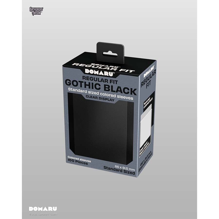 Gathers' Tavern: Domaru Regular Fit: Gothic Black (100CT)