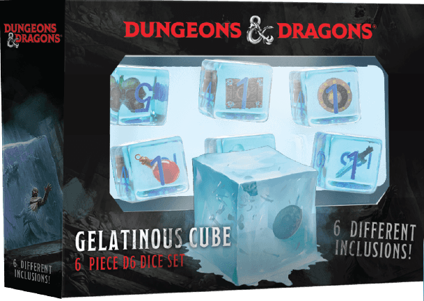 D&D Gelatinous Cube 6 Piece D6 Set