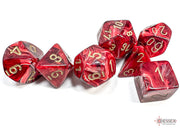 VortexÃ‚Â® Polyhedral Burgundy/gold 7-Die Set