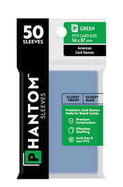 Phantom Green Sleeves Gloss/Gloss 56x87mm Clear 50ct