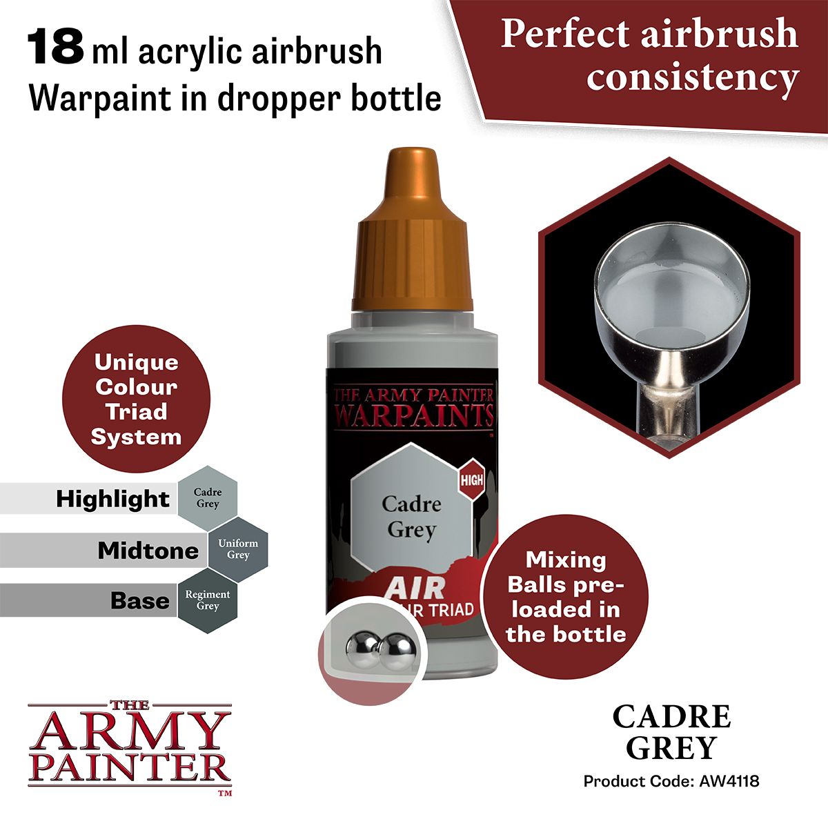 Warpaints Air Cadre Grey 18ml