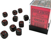 Opaque 12mm d6 Black/red Dice BlockÃ¢â€žÂ¢ (36 dice)