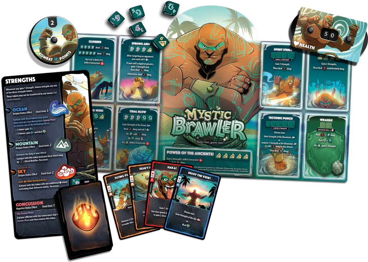 Dice Throne Mystic Brawler