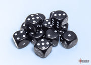 Opaque 16mm d6 Black/white Dice BlockÃ¢â€žÂ¢ (12 dice)