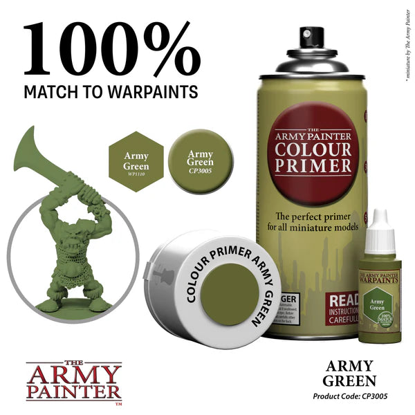 Colour Primer Army Green 400ml Spray