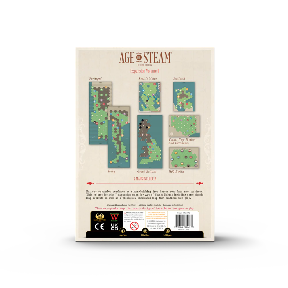 Age of Steam: Deluxe Expansion Volume II