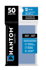 Phantom Blue Sleeves Matte/Matte 58x89mm Clear 50ct
